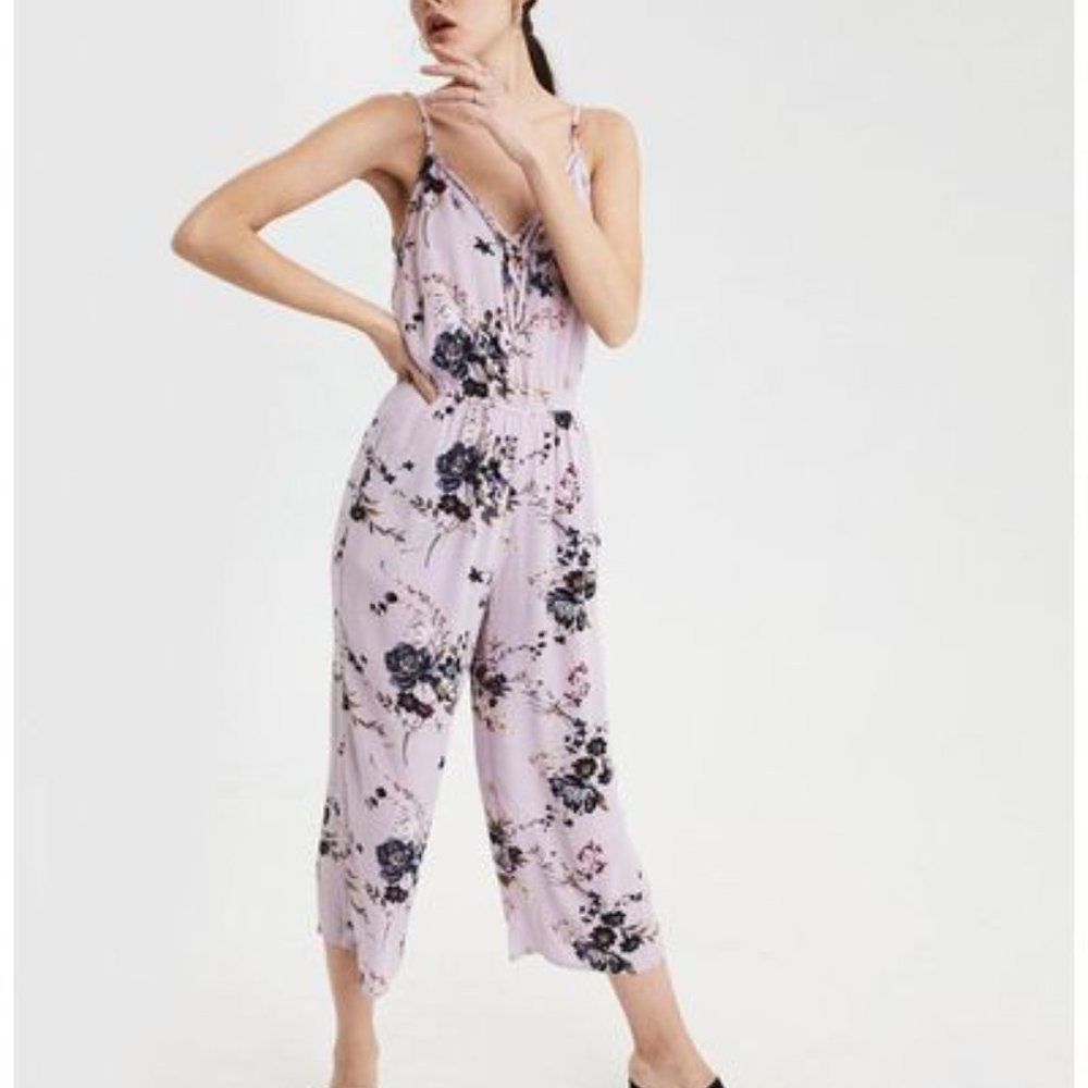 Lilac Floral Ultra Flowy Jumpsuit